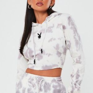 Missguided x Playboy crop sweatshirt
